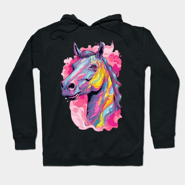 Horse cartoon colorfull t shirt Hoodie by wahyuart21